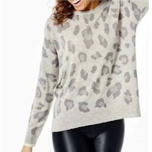 Sundry tonal leopard crew neck - size small